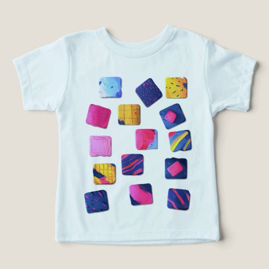 Abstract kleurrijk blokpatroon (Design voorkant)