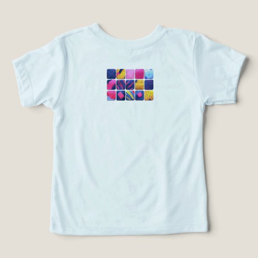 Abstract kleurrijk blokpatroon (Design achterkant)