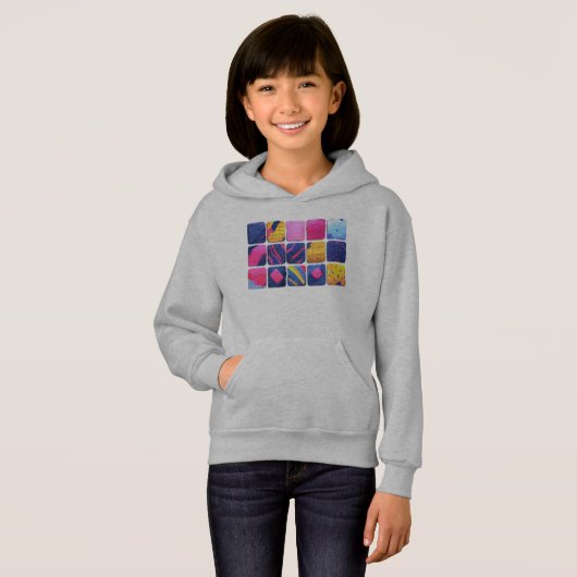 Abstract kleurrijk blokpatroon (Voorkant volledig)