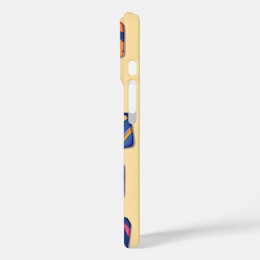 Abstract kleurrijk blokpatroon Case-Mate iPhone case (Achterkant / Links)