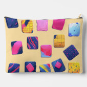 Abstract kleurrijk blokpatroon etui (Achterkant)