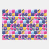 Abstract kleurrijk blokpatroon inpakpapier vel (Voorkant 3)