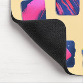 Abstract kleurrijk blokpatroon muismat (Hoek)