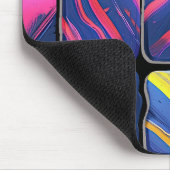 Abstract kleurrijk blokpatroon muismat (Hoek)