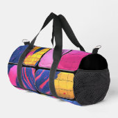 Abstract kleurrijk blokpatroon plunjezak (Rechterhoek)