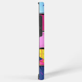 Abstract kleurrijk blokpatroon samsung galaxy hoesje (Rechterkant)
