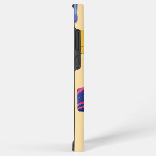 Abstract kleurrijk blokpatroon samsung galaxy hoesje (Rechterkant)