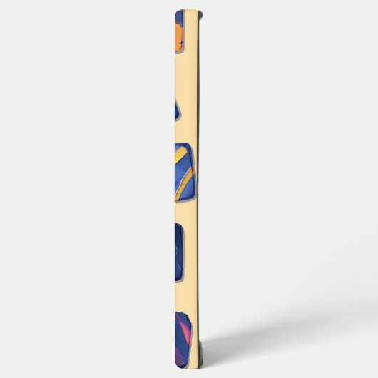 Abstract kleurrijk blokpatroon samsung galaxy hoesje (Linkerkant)