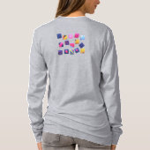 Abstract kleurrijk blokpatroon t-shirt (Achterkant)