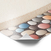 Abstract kleurrijk boomontwerp foto afdruk (Hoek)