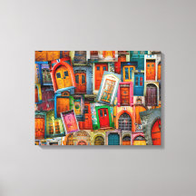 Abstract Kleurrijk  Deurpatroon Fine Art