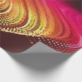 Abstract kleurrijk digitaal landschap met stromend cadeaupapier (Hoek)