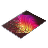 Abstract kleurrijk digitaal landschap met stromend notitieboek (Linkerzijde)