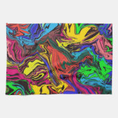 Abstract Kleurrijk Draaierig / Geduwd / Theedoek (Horizontaal)