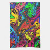Abstract Kleurrijk Draaierig / Geduwd / Theedoek (Verticaal)