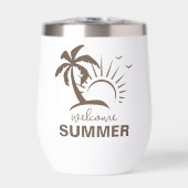 Abstract kleurrijk esthetisch modern zomerstrand (Voorkant)