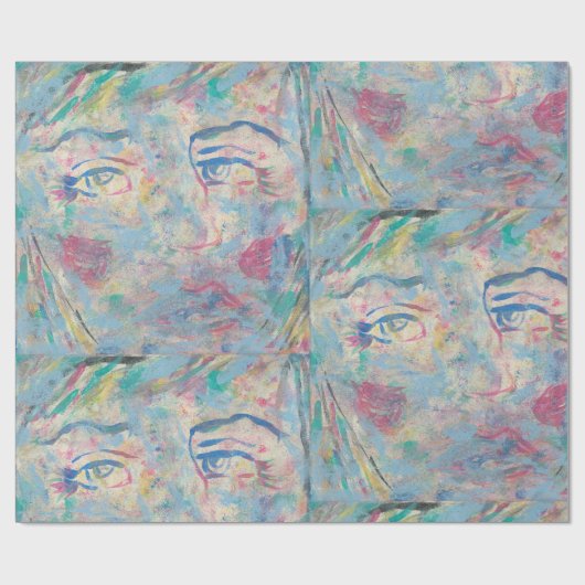 Abstract kleurrijk "Fancy" inpakpapier (Vlak)