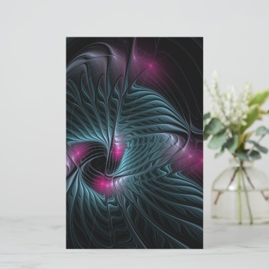 Abstract kleurrijk Fantasy Fractal (Staand voorkant)