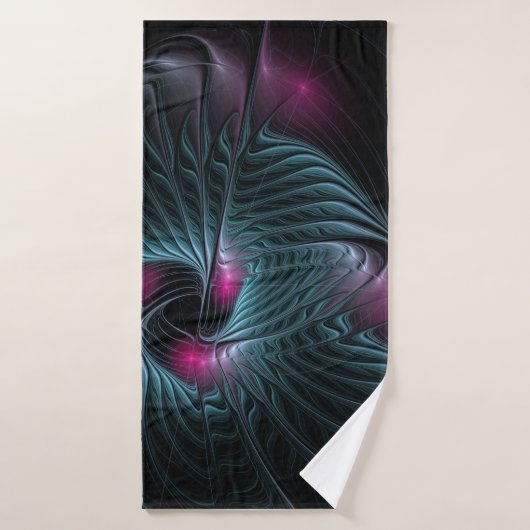 Abstract kleurrijk Fantasy Fractal Bad Handdoek (Badhanddoek)