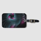 Abstract kleurrijk Fantasy Fractal Bagagelabel (Voorkant (horizontaal))
