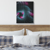 Abstract kleurrijk Fantasy Fractal Canvas Afdruk (Insitu (Slaapkamer))
