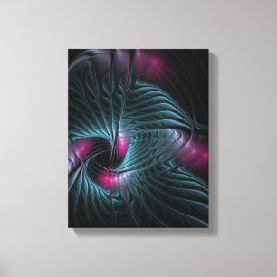Abstract kleurrijk Fantasy Fractal Canvas Afdruk