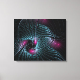 Abstract kleurrijk Fantasy Fractal Canvas Afdruk