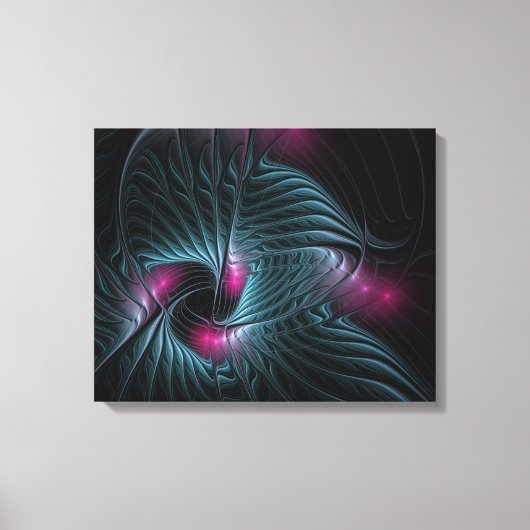 Abstract kleurrijk Fantasy Fractal Canvas Afdruk (Voorkant)