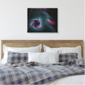 Abstract kleurrijk Fantasy Fractal Canvas Afdruk (Insitu (Slaapkamer))