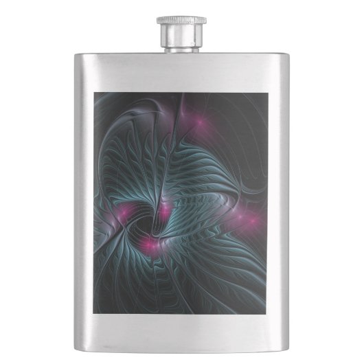 Abstract kleurrijk Fantasy Fractal Flacon (Voorkant)