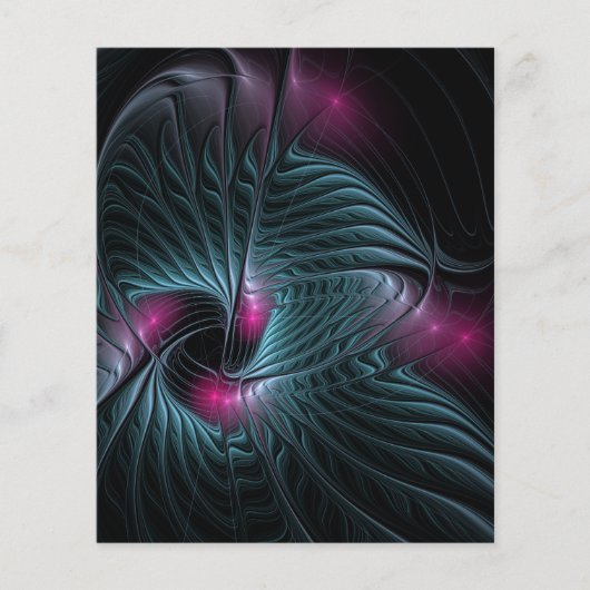 Abstract kleurrijk Fantasy Fractal Flyer (Voorkant)