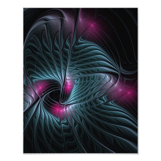 Abstract kleurrijk Fantasy Fractal Foto Afdruk (Voorkant)