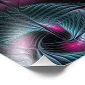 Abstract kleurrijk Fantasy Fractal Foto Afdruk (Hoek)
