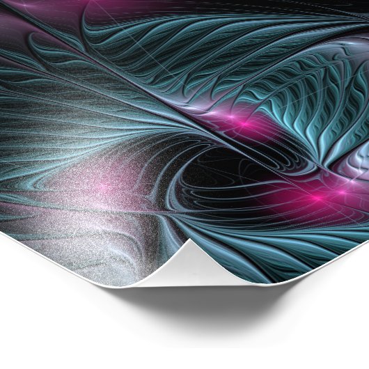 Abstract kleurrijk Fantasy Fractal Foto Afdruk (Hoek)