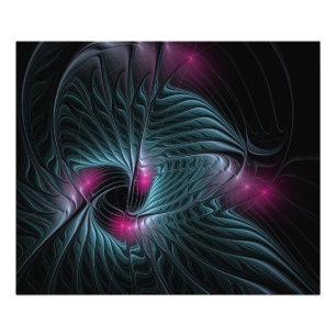 Abstract kleurrijk Fantasy Fractal Foto Afdruk