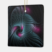 Abstract kleurrijk Fantasy Fractal Keramisch Ornament (Links)