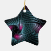 Abstract kleurrijk Fantasy Fractal Keramisch Ornament (Voorkant)