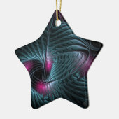 Abstract kleurrijk Fantasy Fractal Keramisch Ornament (Links)
