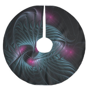 Abstract kleurrijk Fantasy Fractal Kerstboom Rok