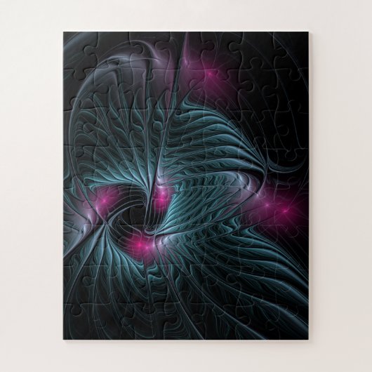 Abstract kleurrijk Fantasy Fractal Legpuzzel (Verticaal)