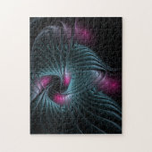 Abstract kleurrijk Fantasy Fractal Legpuzzel (Verticaal)