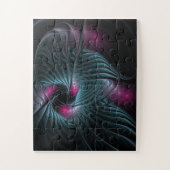 Abstract kleurrijk Fantasy Fractal Legpuzzel (Verticaal)