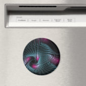 Abstract kleurrijk Fantasy Fractal Magneet (Insitu (Vaatwasser))