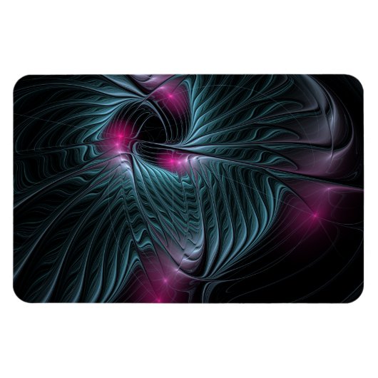 Abstract kleurrijk Fantasy Fractal Magneet (Horizontaal)