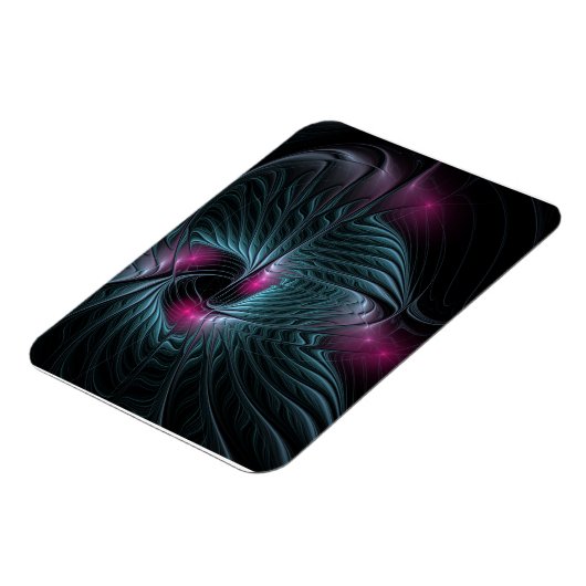 Abstract kleurrijk Fantasy Fractal Magneet (Linkerzijde)