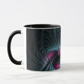Abstract kleurrijk Fantasy Fractal Mok (Links)