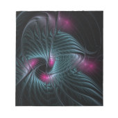 Abstract kleurrijk Fantasy Fractal Notitieblok (Voorkant)