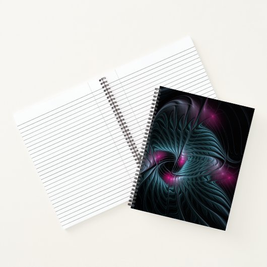Abstract kleurrijk Fantasy Fractal Notitieboek (Binnen)