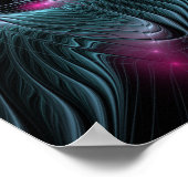 Abstract kleurrijk Fantasy Fractal Poster (Hoek)