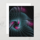 Abstract kleurrijk Fantasy Fractal Poster (Voorkant / Achterkant)